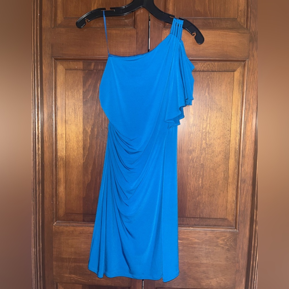 Maxandcleo blue xs one shoulder dress
